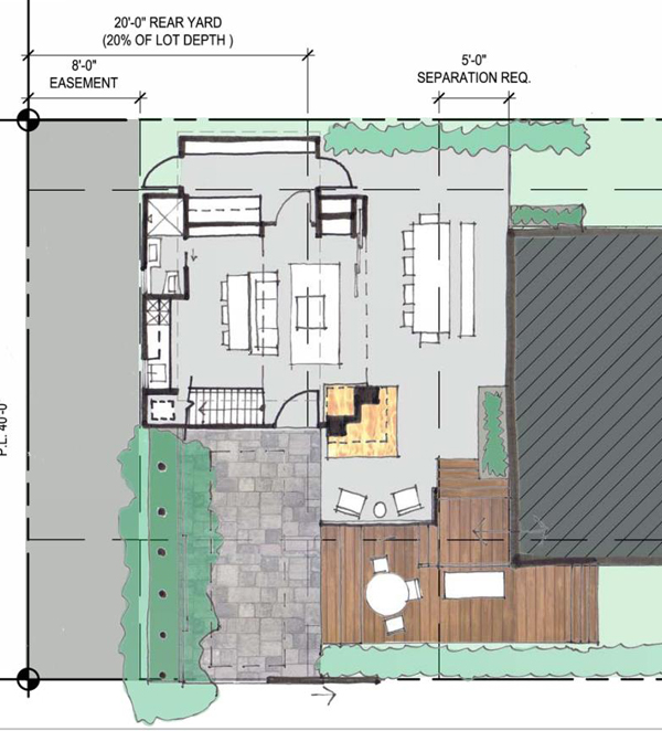 Working with an Architect – The Stages of Architectural Design – Schematic Design Sketch