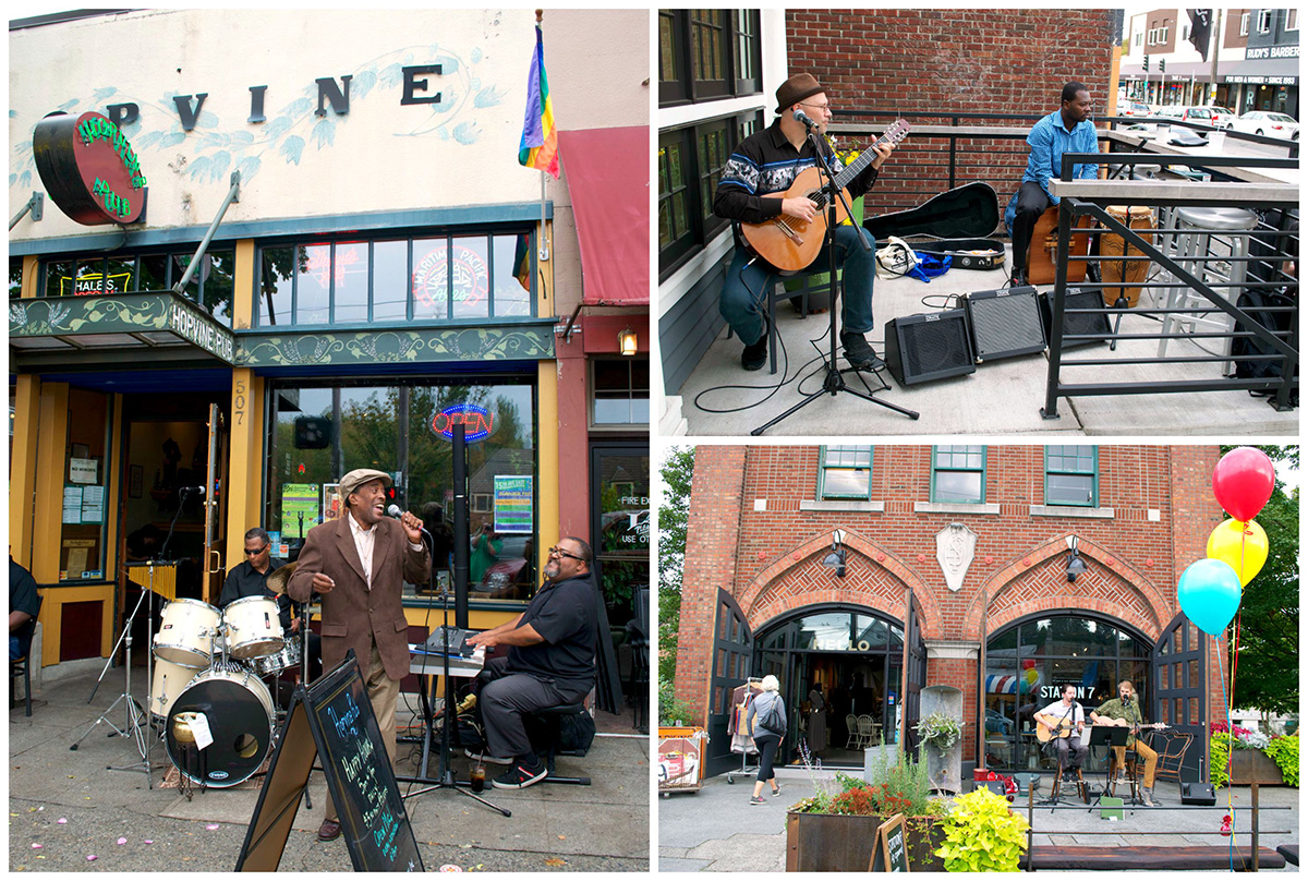 musicians along 15th Avenue East