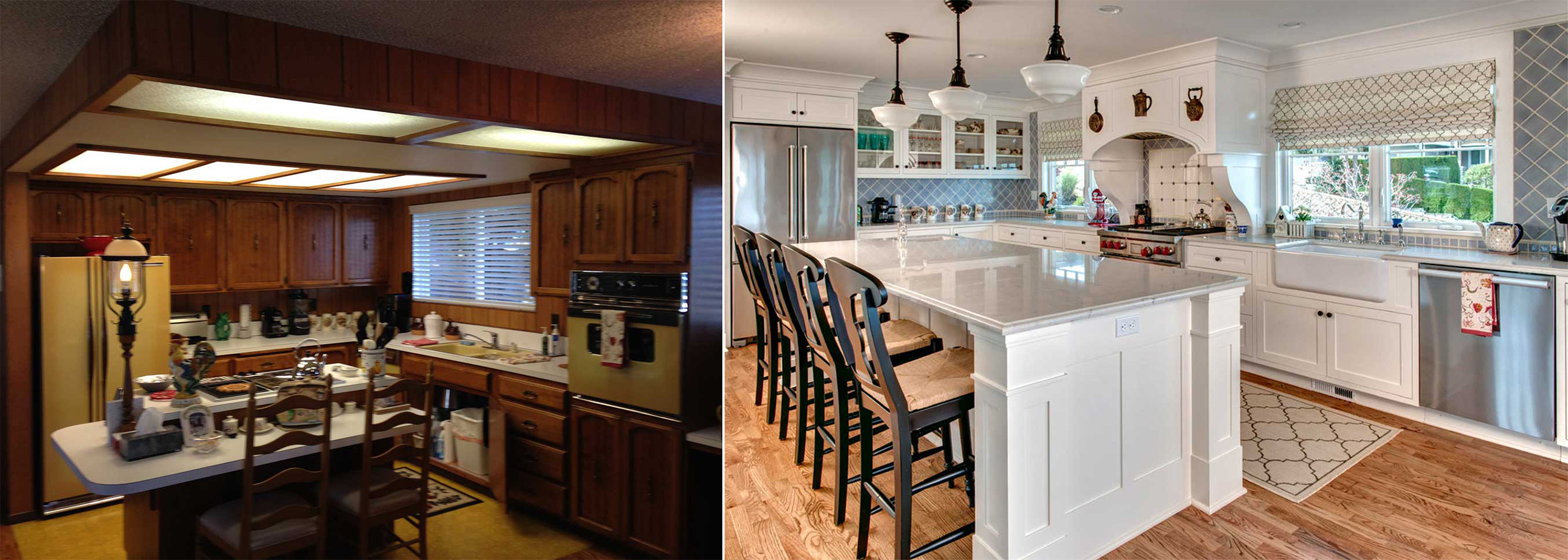 Remodel of a 1960s Home – Sound Landing: Before & After: Kitchen – Board & Vellum