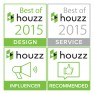 Best of Houzz 2015: Design, Service, Influencer, Recommended