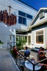 Sunny back patio. – Ada’s Technical Books & Café – Retail Design – Board & Vellum