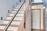 Ballard Locks Residence: Green Home Remodel – Stairs with wood treads and painted risers.