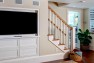 Light-Filled Basement Remodel – Built-In TV Niche