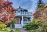 Queen Anne Craftsman – Front porch and upper deck.