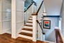 Queen Anne Craftsman – Stair with Wood Treads and Painted Risers