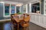 Urban Farmhouse – Dining Room with painted white built-ins.