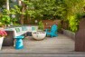 Outdoor living room. – Urban Yard at The Seattle Box – Board & Vellum