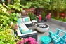 Boys play on the deck by the fire pit. – Urban Yard at The Seattle Box – Board & Vellum