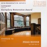 Historic Seattle Exemplary Restoration Award 2018 – PRAG House – Colonial Restoration on the Hill – Board & Vellum