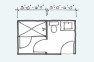 Typical floor plans for bathrooms.