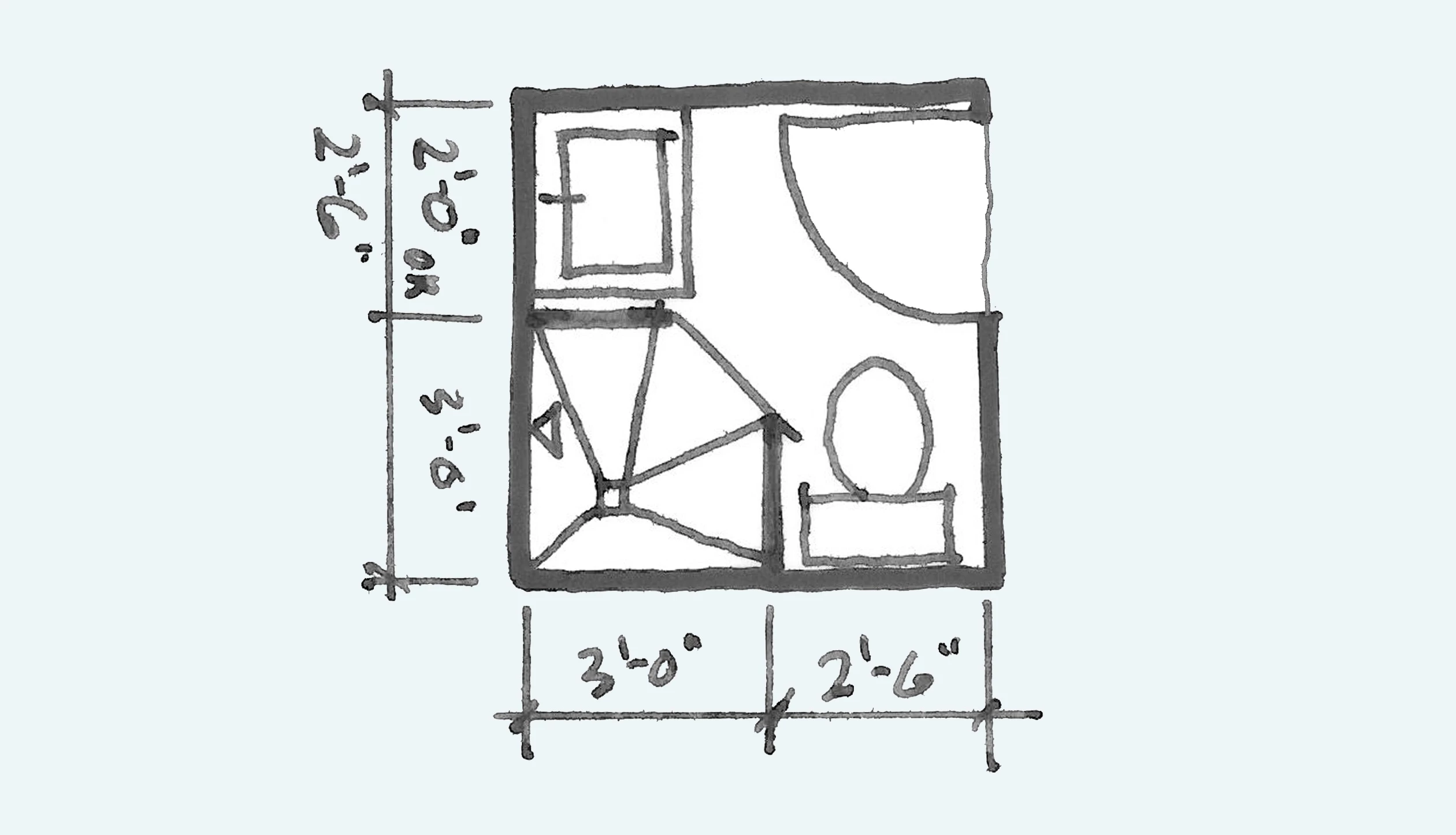 Common Bathroom Floor Plans Rules Of Thumb For Layout Board Vellum