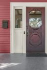 The front door of a classic Craftsman home.