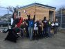 Introducing, Abbas Rachaman! – Posing with the team of volunteers after building a tiny house.