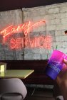 Malcom shows of a purply-pink