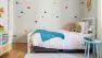 Bedroom climbing wall for a kids bedroom. Interior Design by Board & Vellum