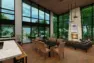 An architectural rendering of the inside of an estate-style vacation home.